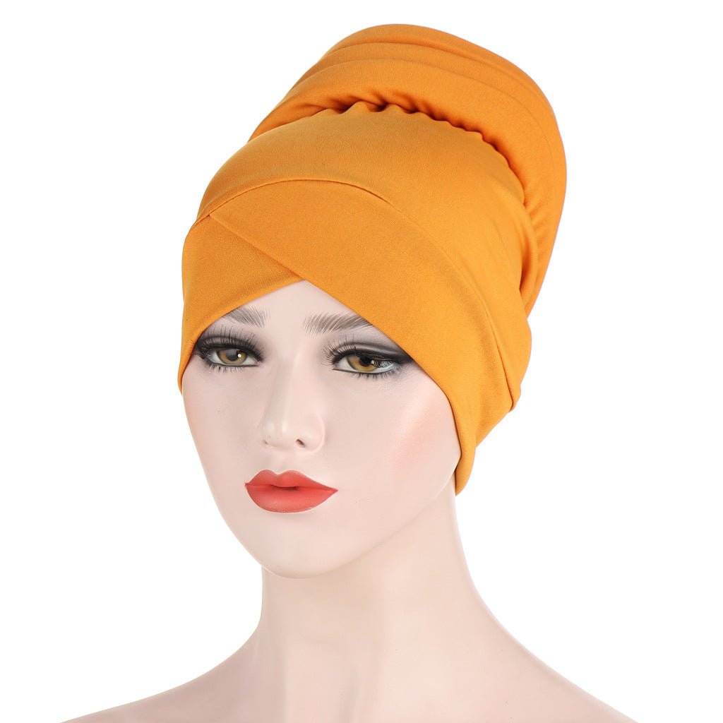 Muslim Solid Color Turban Hat - modest style Available in all colors