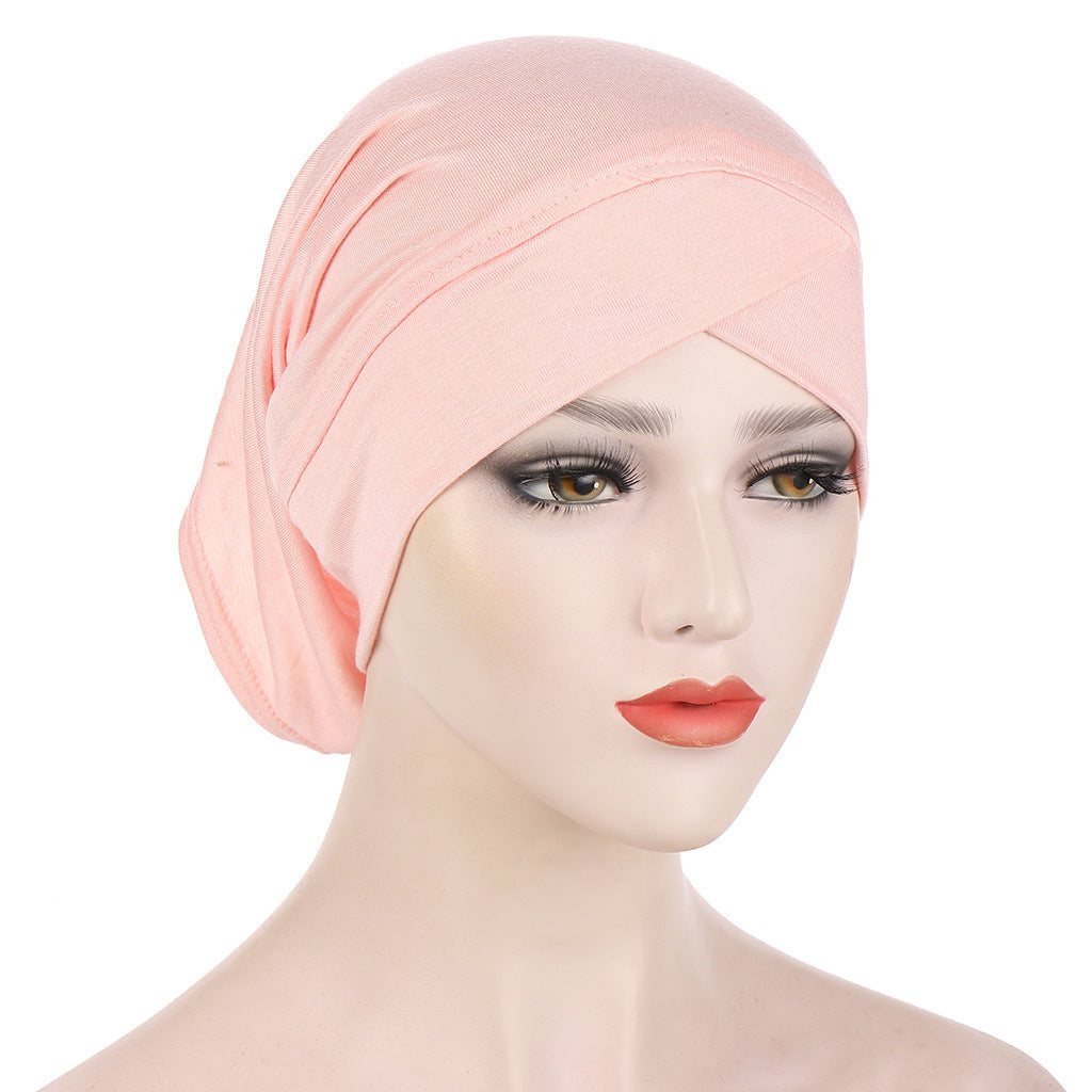 Muslim Solid Color Turban Hat - modest style Available in all colors