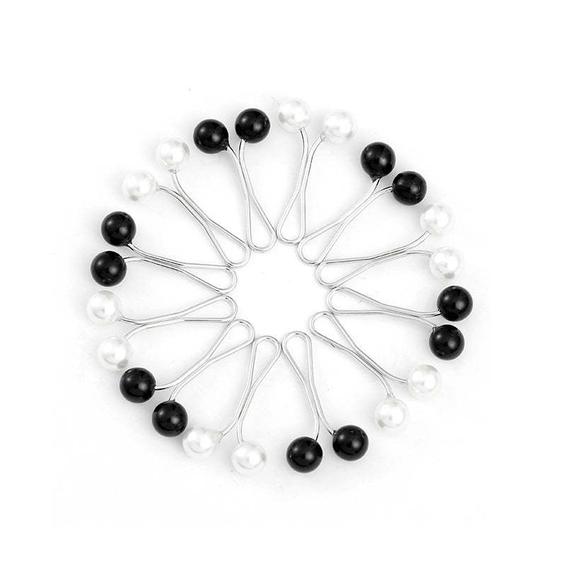 Creative Womens U-Type Pearl Scarf Clip for every day use