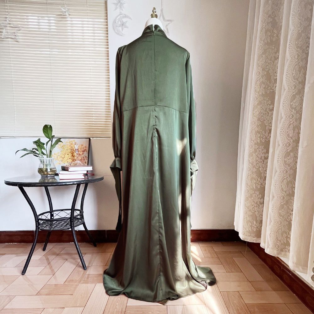 Muslim Pile Collar - Elegant Modest Robe & Ankle Dress for All Occasio