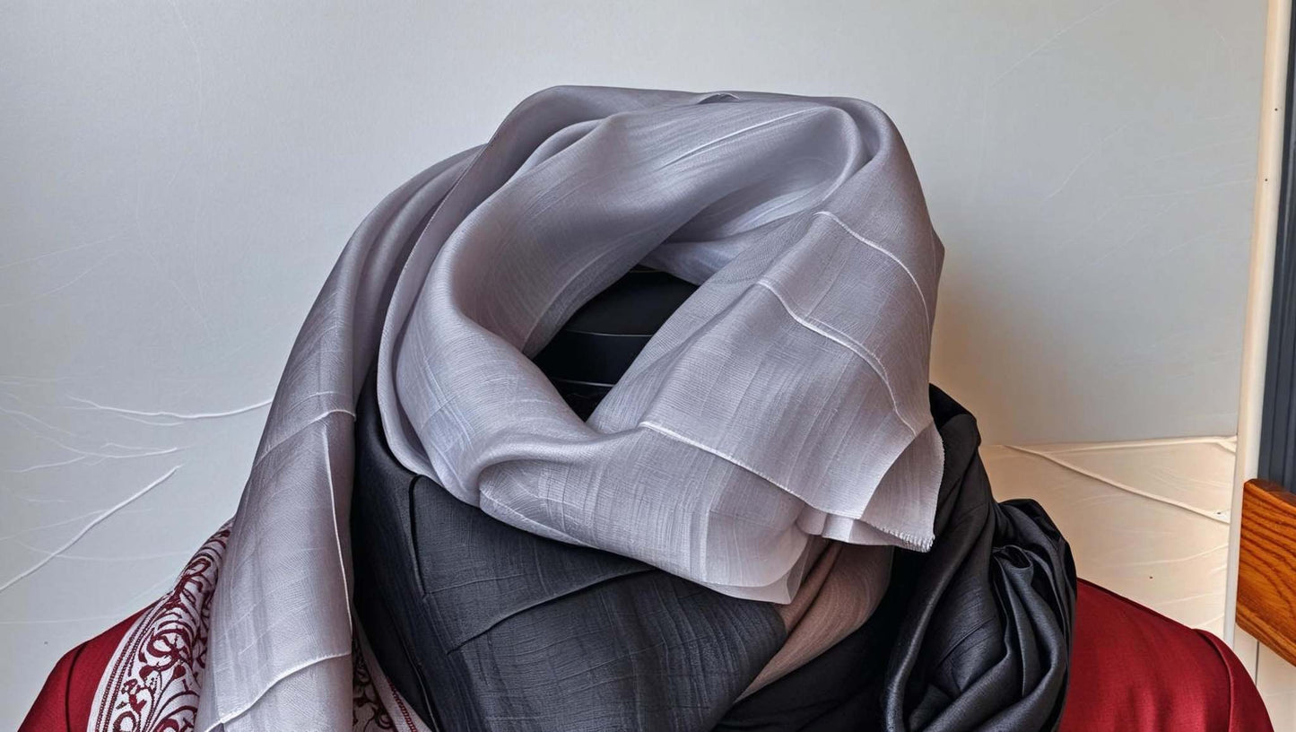 Long printed scarf-8