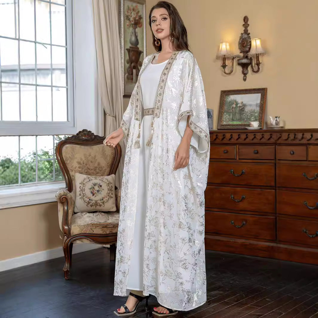 Muslim Women’s One-Piece Bronzing Robe Abaya