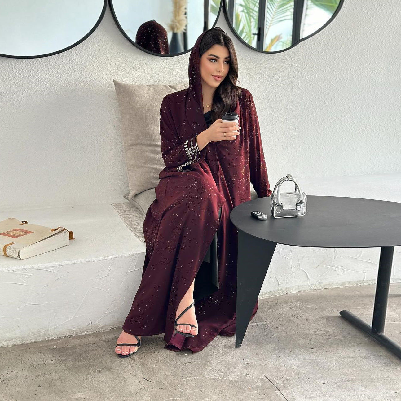 Women’s Arab Abaya Cardigan Robe