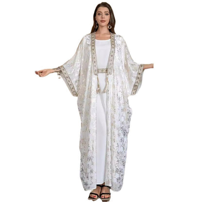 Muslim Women’s One-Piece Bronzing Robe Abaya