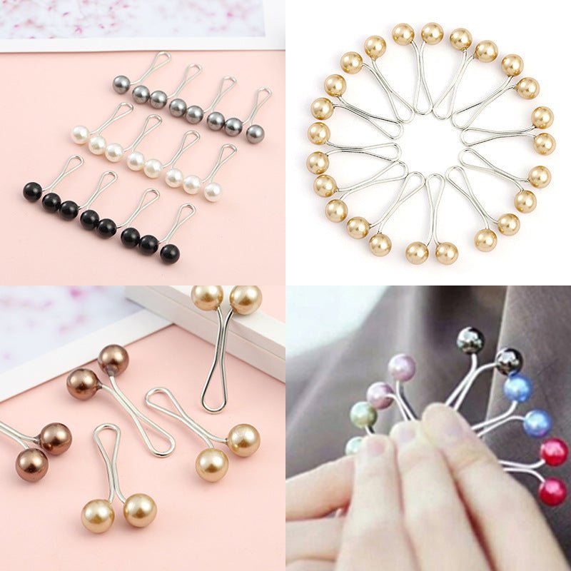 Creative Womens U-Type Pearl Scarf Clip for every day use