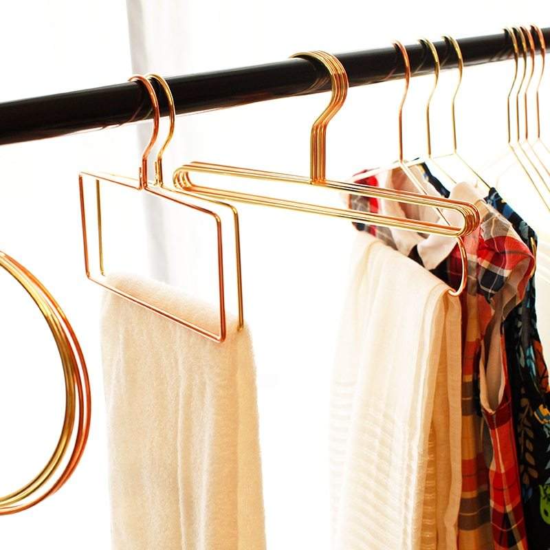 Square round hanger - Elegant Metal Scarf Holder for Stylish Storage