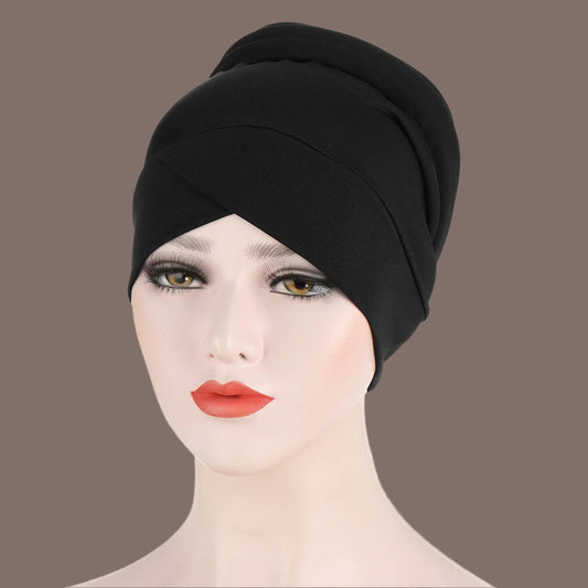 Muslim Solid Color Turban Hat