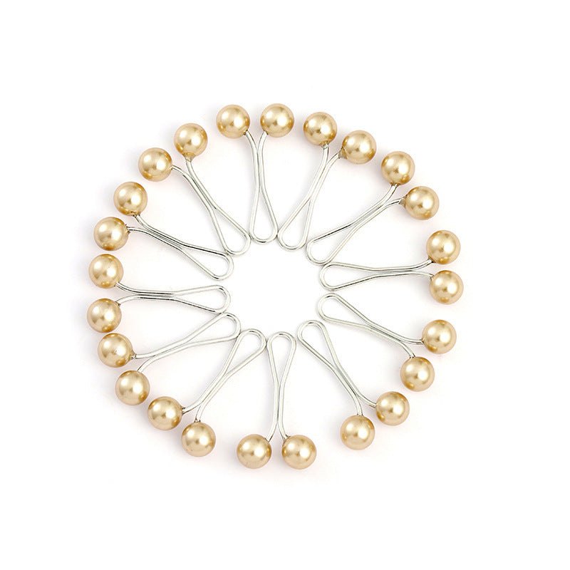 Creative Womens U-Type Pearl Scarf Clip for every day use