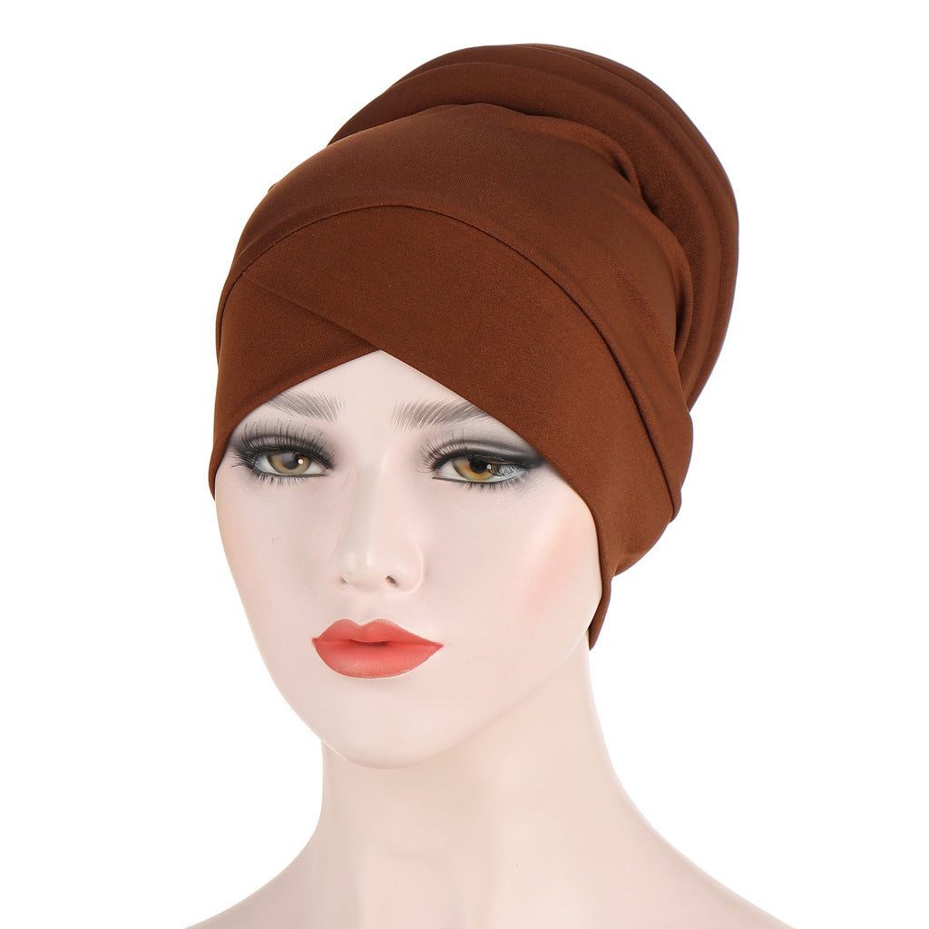 Muslim Solid Color Turban Hat - modest style Available in all colors