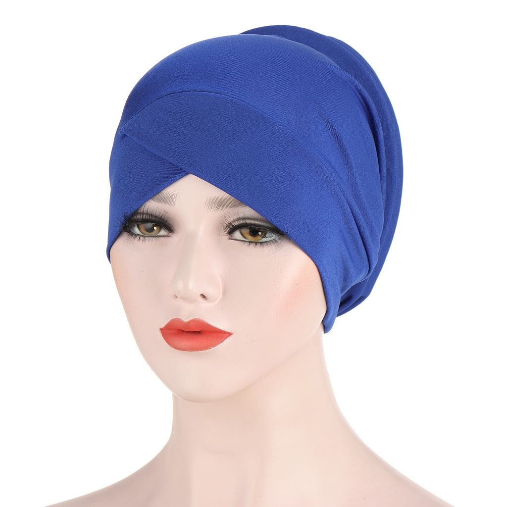 Muslim Solid Color Turban Hat - modest style Available in all colors