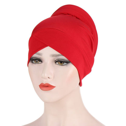 Muslim Solid Color Turban Hat - modest style Available in all colors
