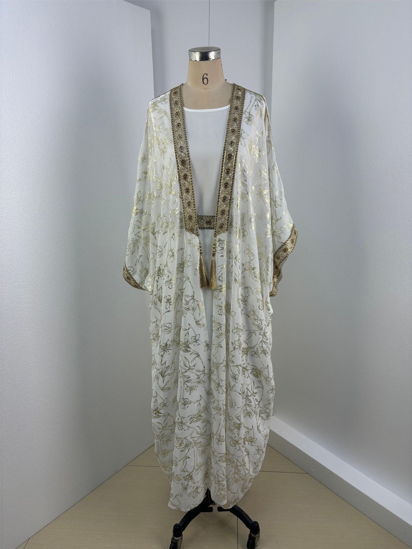 Muslim Women’s One-Piece Bronzing Robe Abaya