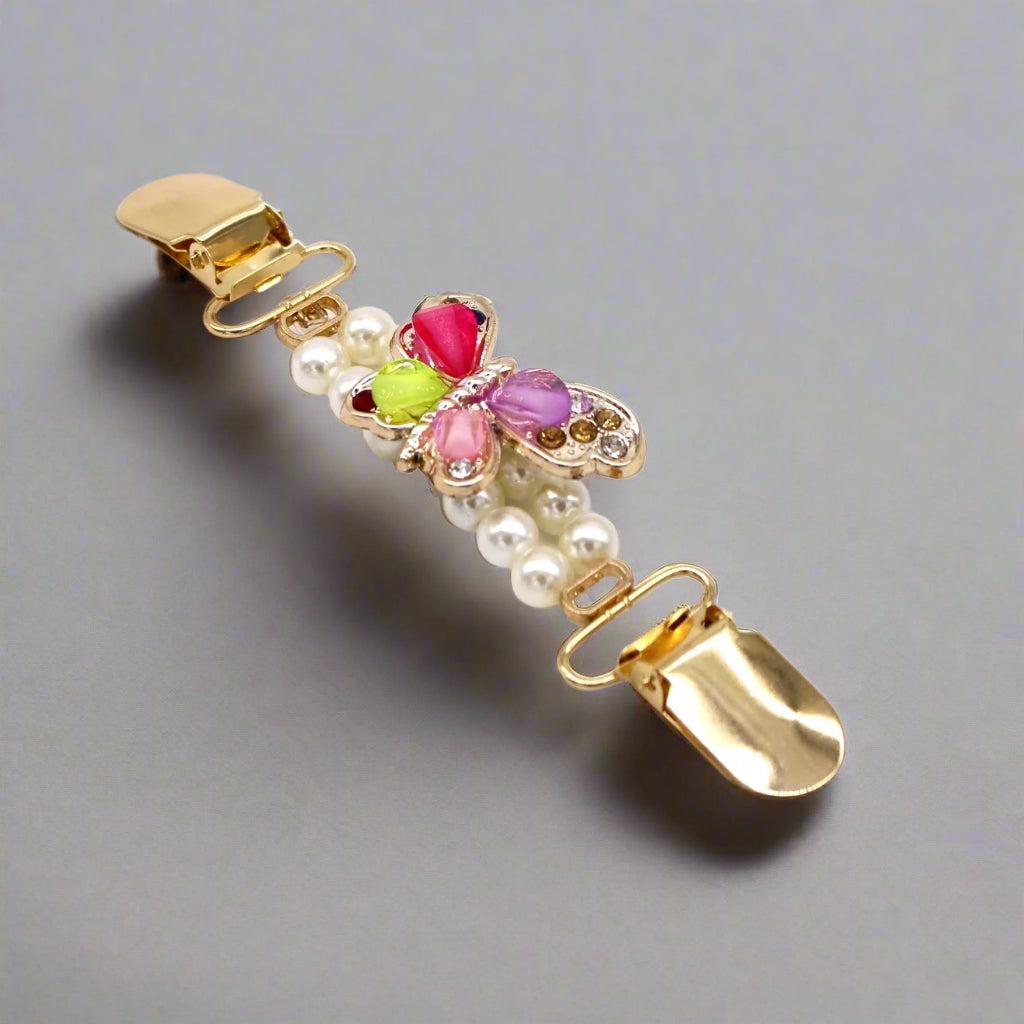 Pearl Scarf Buckle -  Elegant Gold Finish for everyday wear