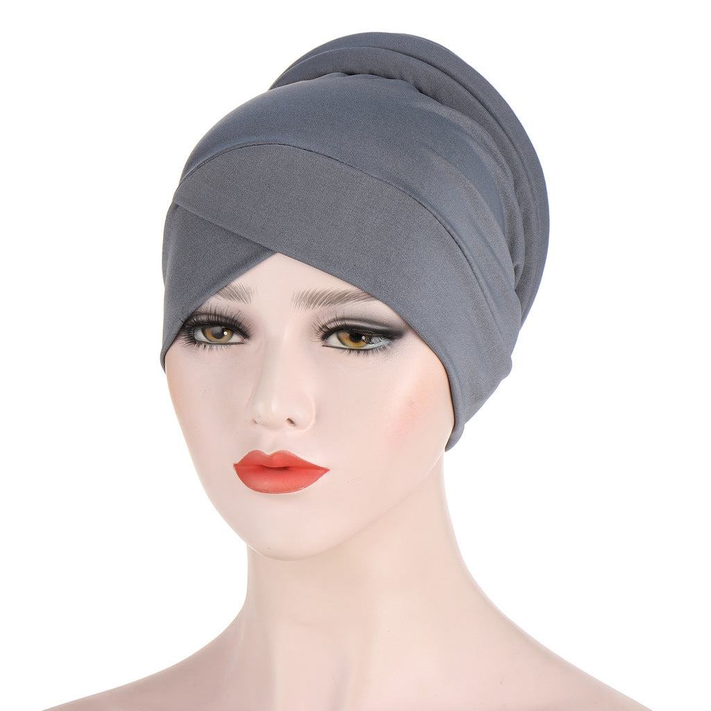 Muslim Solid Color Turban Hat - modest style Available in all colors