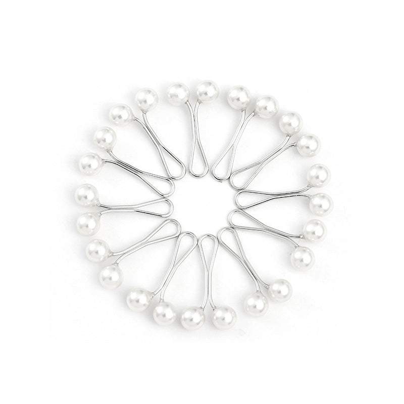 Creative Womens U-Type Pearl Scarf Clip for every day use