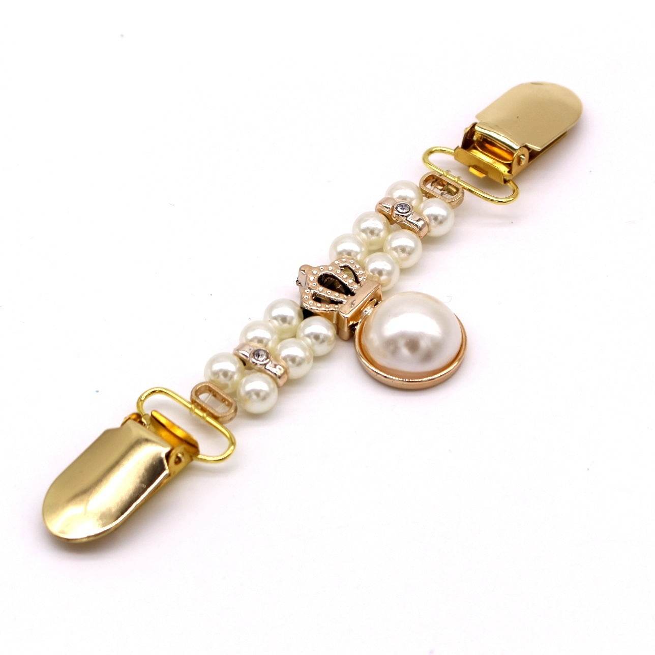 Pearl Scarf Buckle -  Elegant Gold Finish for everyday wear